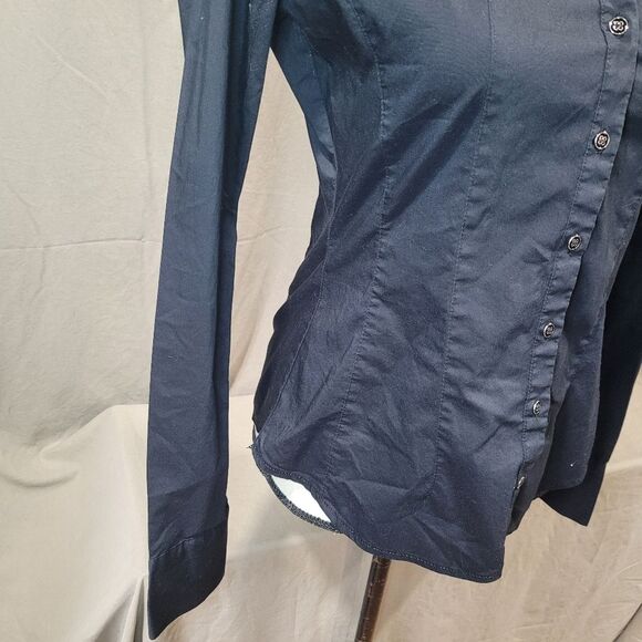 7th Avenue NY&CO size XS black Long sleeve collared shirt - Picture 4 of 7